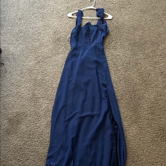 Lulu's Navy Maxi Dress - Picture 1 of 2